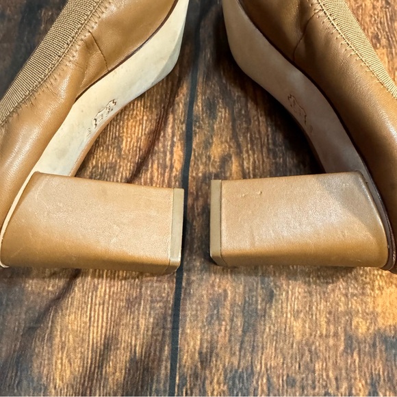 TORY BURCH Jolie Leather 75mm Pump Block Heel in Royal Tan 11 - Picture 11 of 12